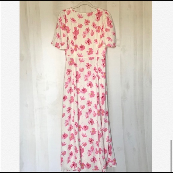 Zara Floral Midi Dress Medium - Picture 7 of 8